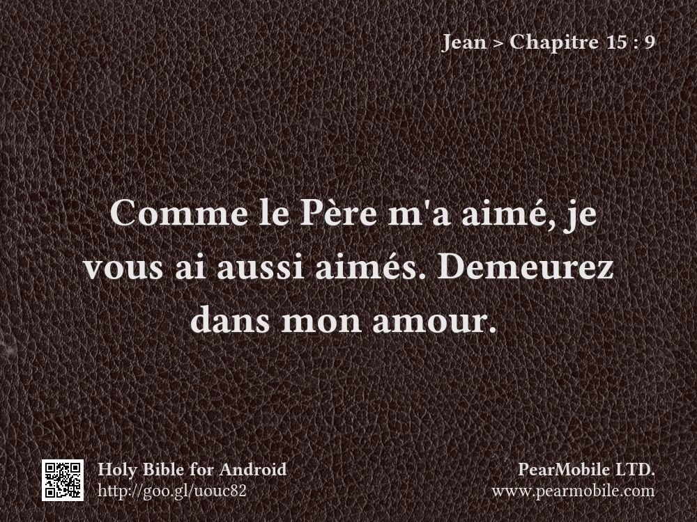 Jean, Chapitre 15:9